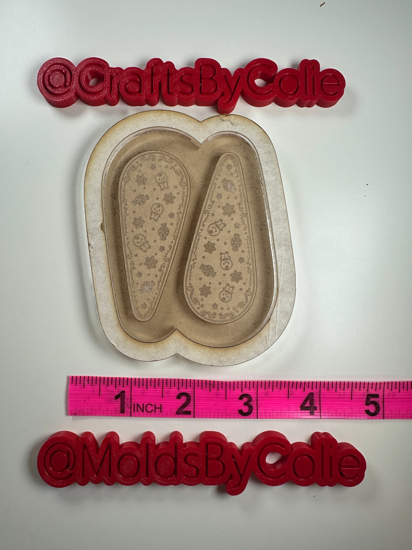 Christmas Gingerbread Hair Clips - Silicone Mold