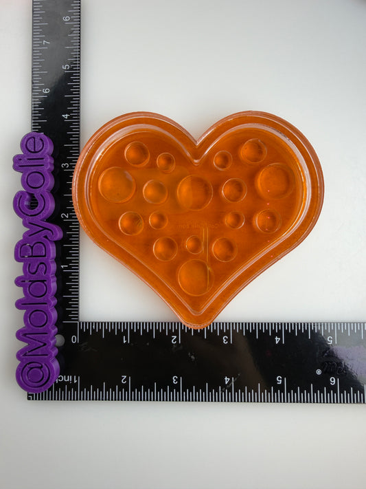 Heart Silicone Paint Palette – Non-Stick, Flexible & Easy to Clean for Acrylic