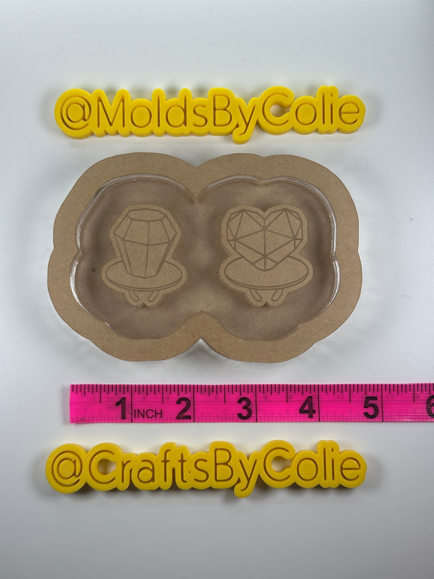 Gem Push Pop Flats - Silicone Mold