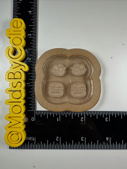 Bee Studs - Silicone Mold