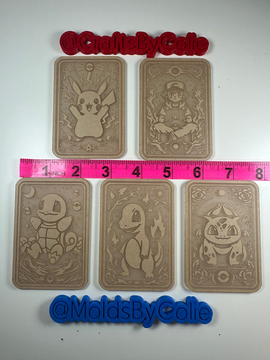 Poke Tarot Cards Flats - Silicone Mold