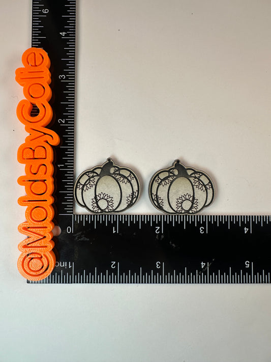 Sunflower Pumpkin Dangle Earrings