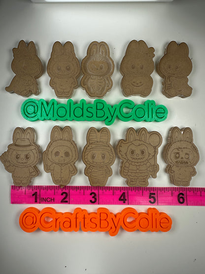 Halloween Labubu Flats - Silicone Mold