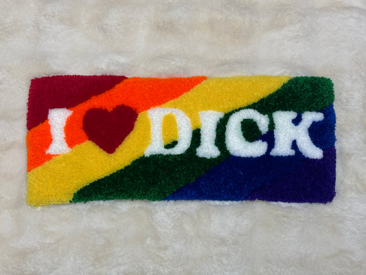 I Love Dick - Handmade Tufted Keyboard Rug