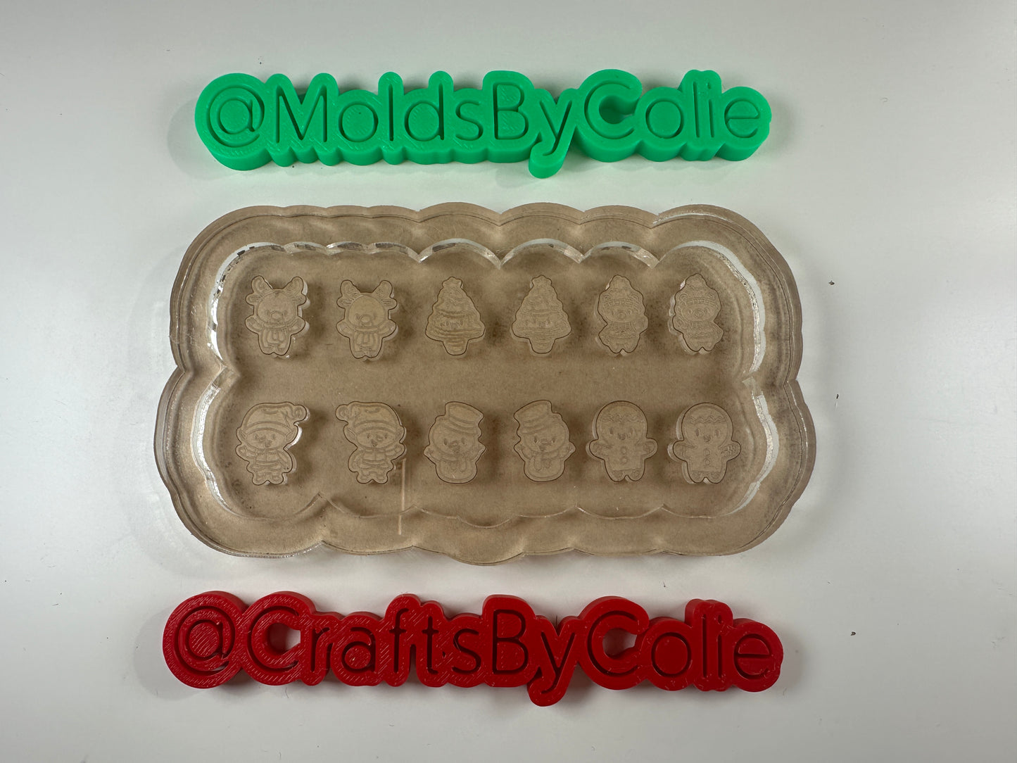 Kawaii Christmas Studs - Silicone Mold