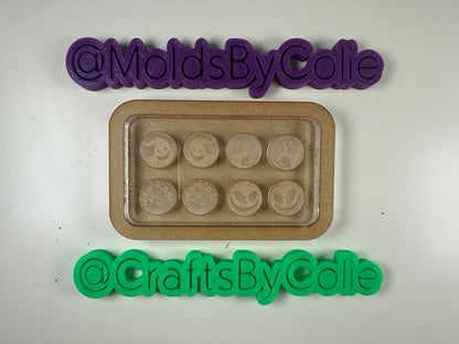 Nightmare Before Christmas Studs - Silicone Mold