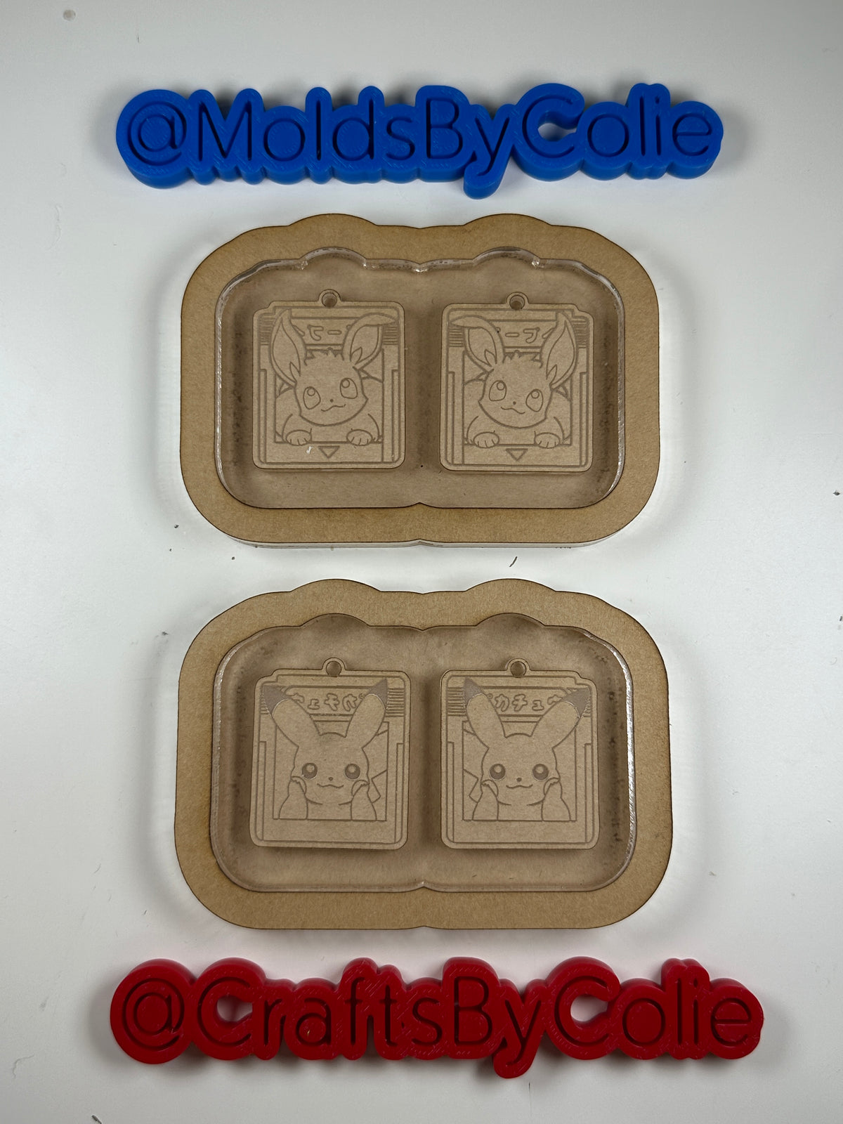 Pikachu & Eevee Dangle Earrings - Silicone Mold