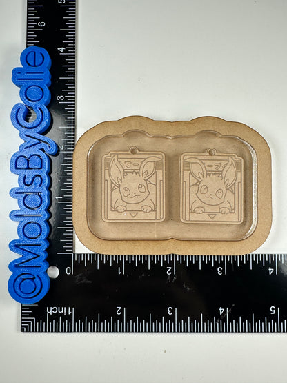 Pikachu & Eevee Dangle Earrings - Silicone Mold