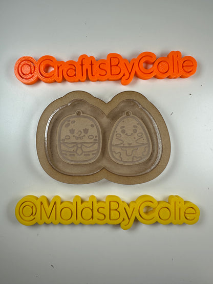 SpongeBob X Patrick Dangle Earrings - Silicone Mold
