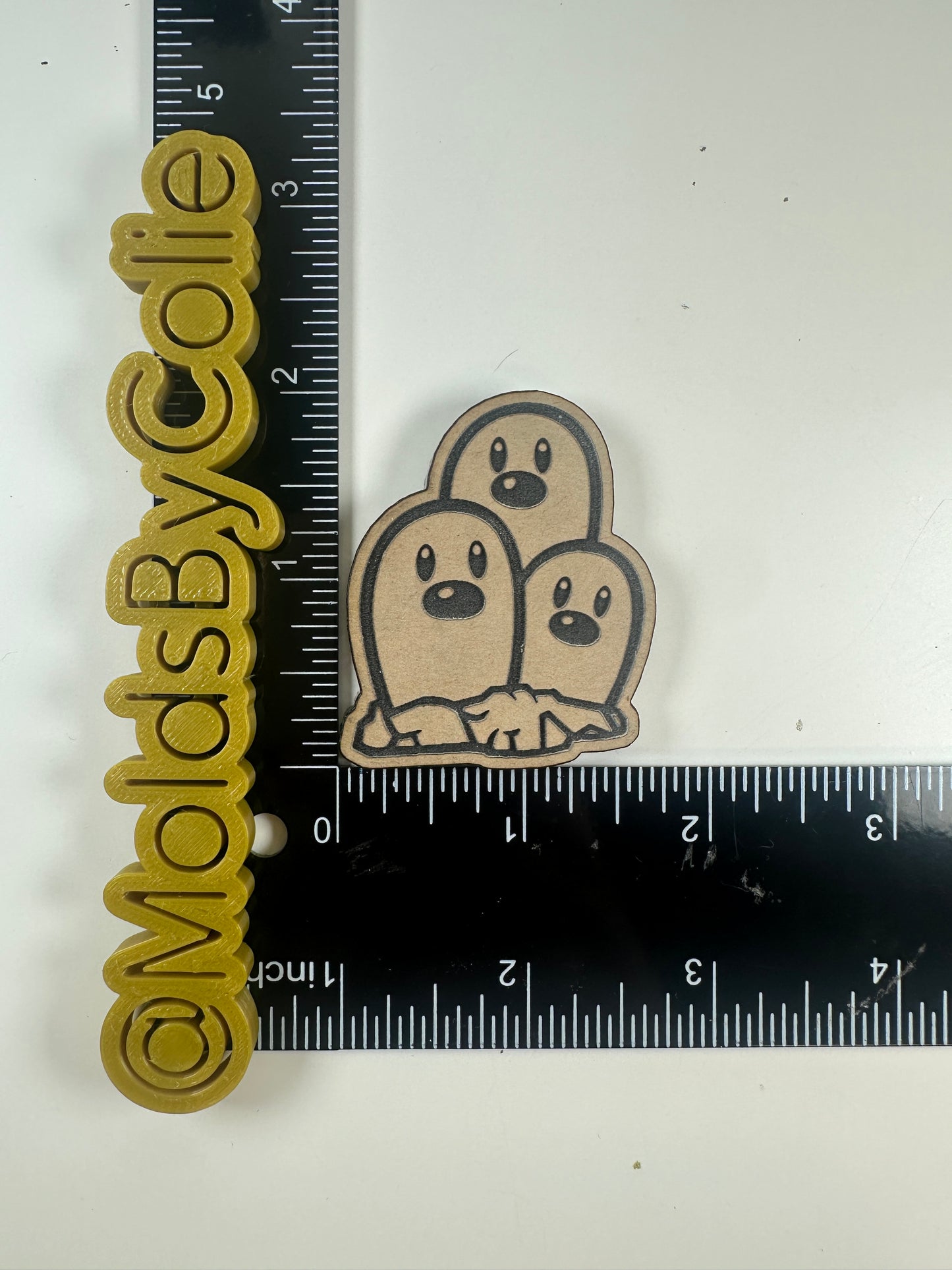Dugtrio Flat - Silicone Mold
