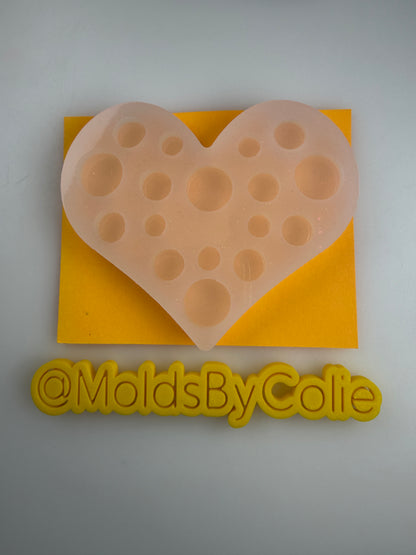 Heart Silicone Paint Palette – Non-Stick, Flexible & Easy to Clean for Acrylic