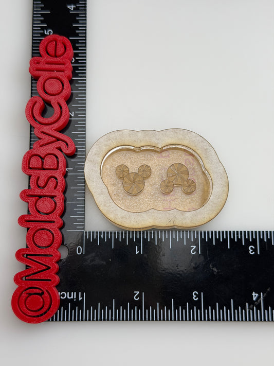 Peppermint Mickey Studs