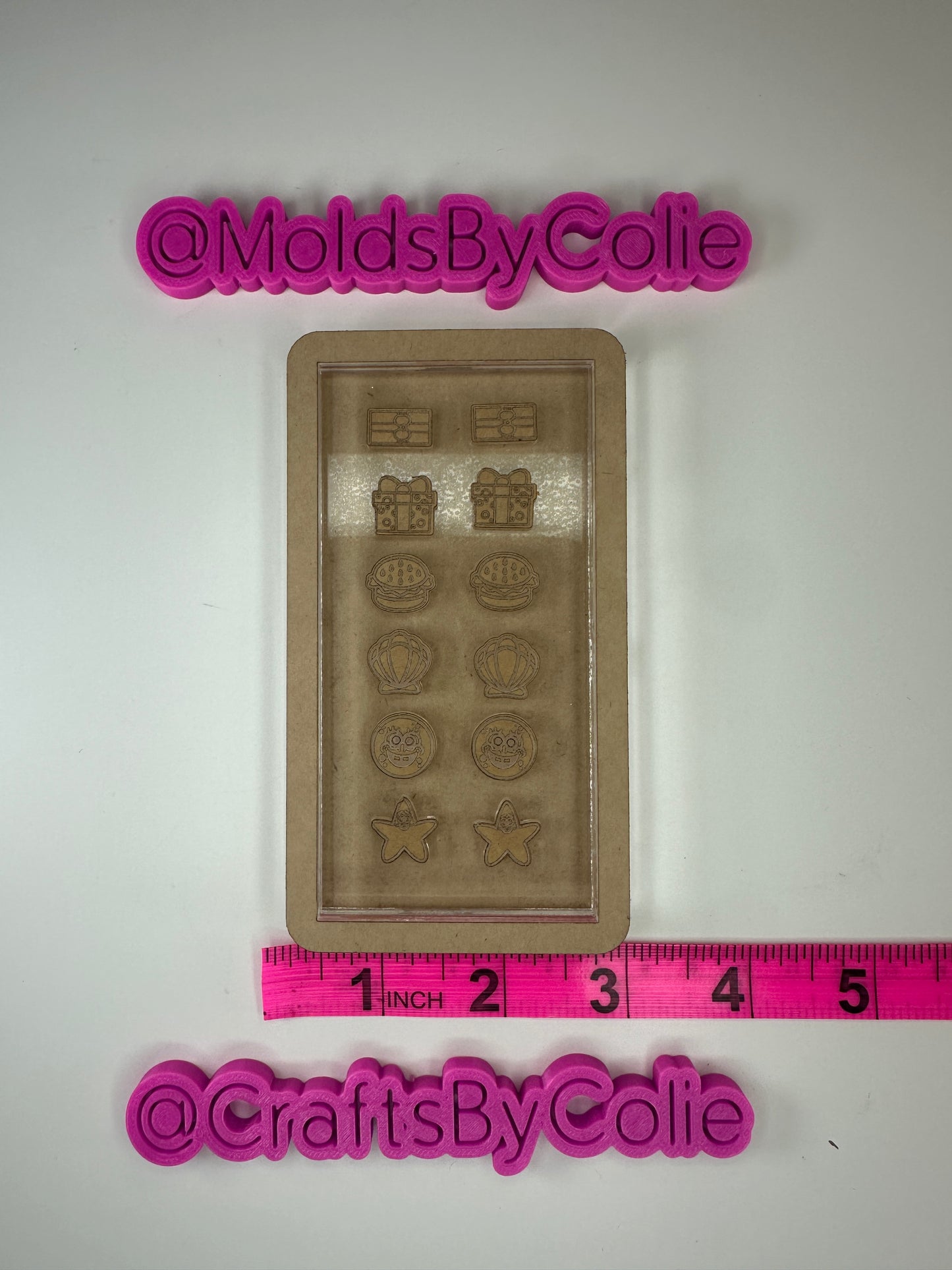 Christmas SpongeBob Studs - Silicone Mold