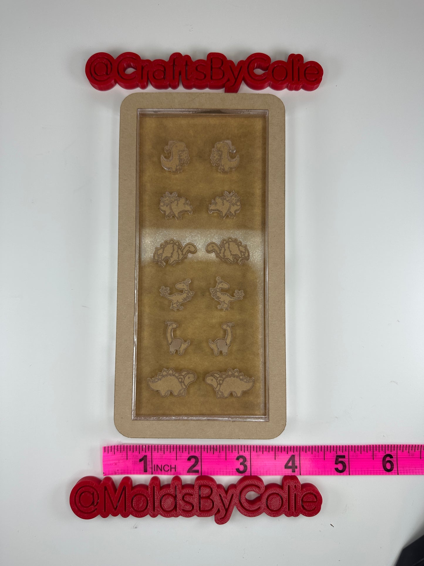 Christmas Dino Studs - Silicone Mold