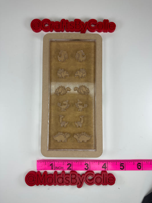 Christmas Dino Studs - Silicone Mold