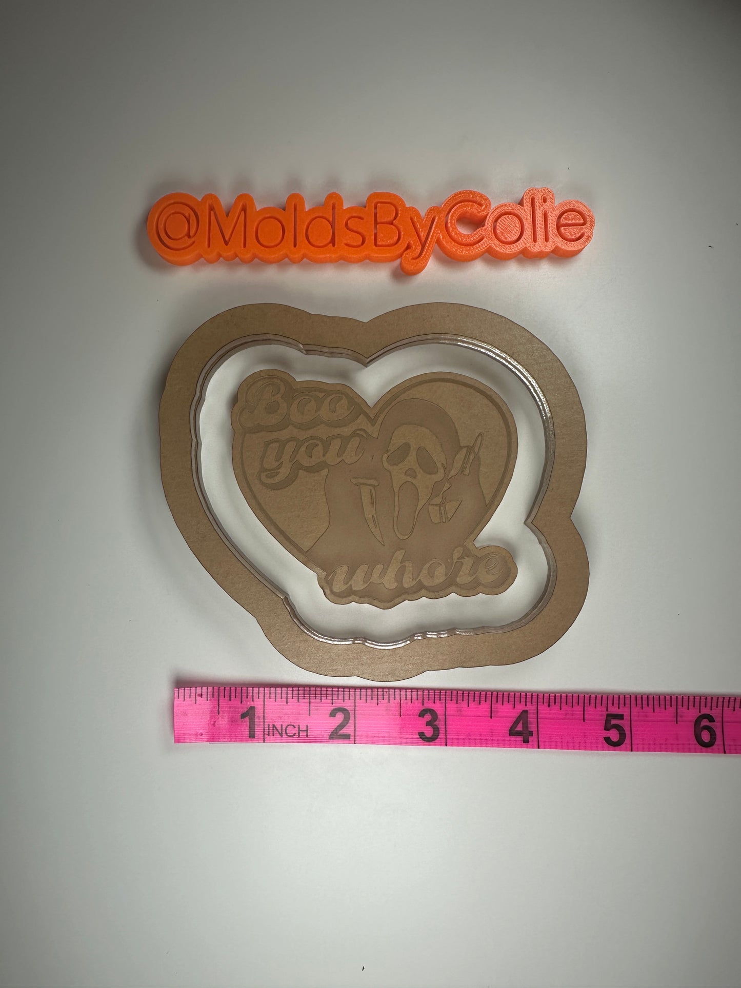 Ghost Face Flat - Silicone Mold