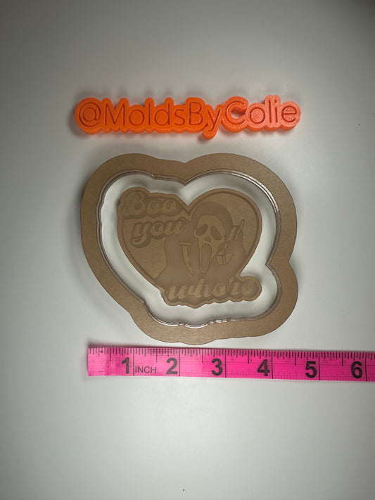 Ghost Face Flat - Silicone Mold